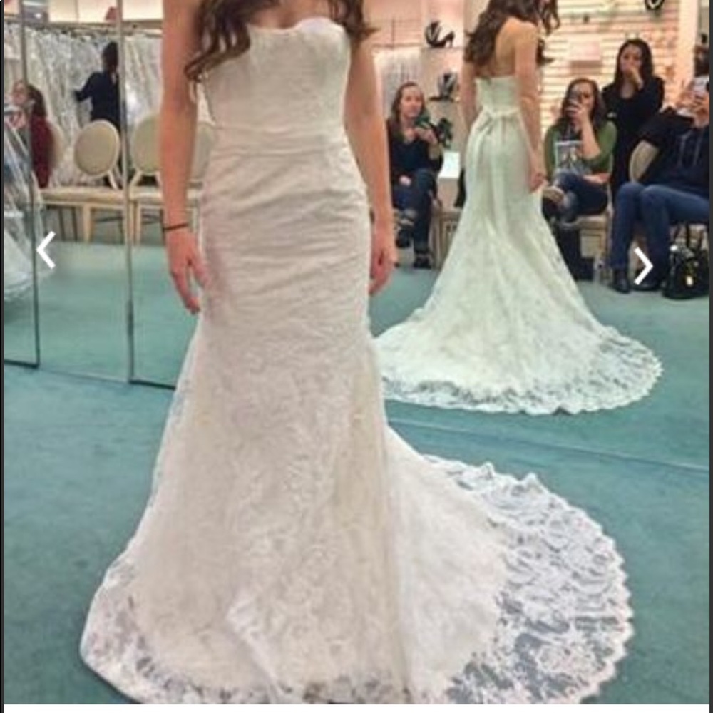 Vera Wang Wedding gown, veil, belt